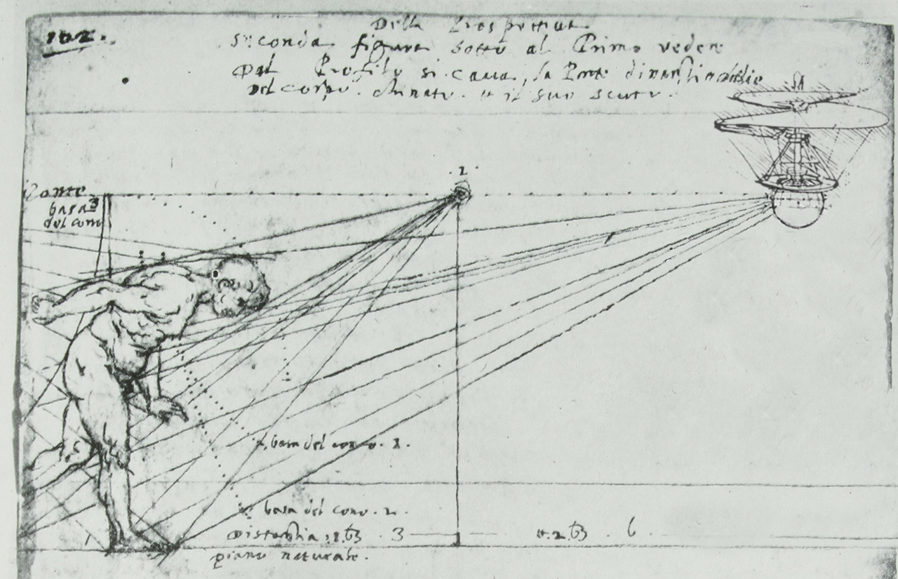 ダヴィンチが描いた自然科学的な素描