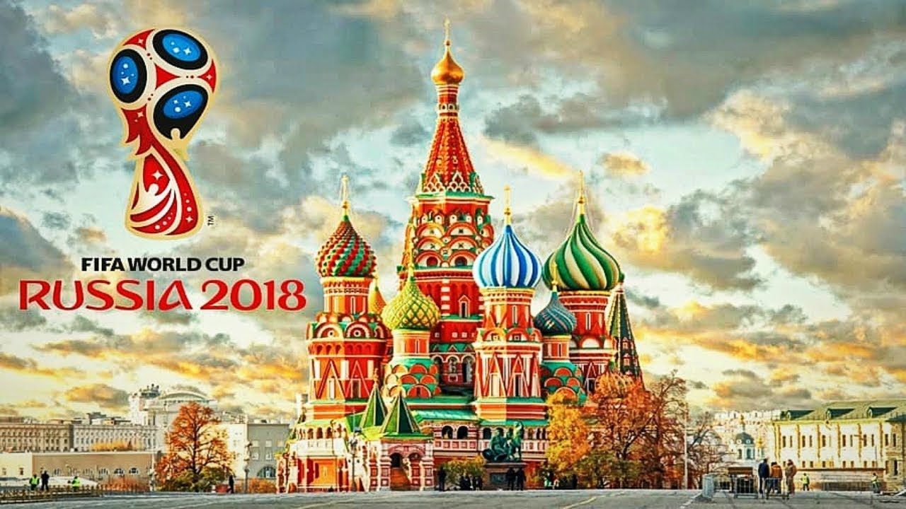 サッカーロシアワールドカップのポスター