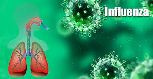 インフルエンザの流行を喚起するポスター