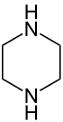 ピペラジン系の構造式