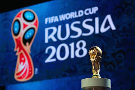 サッカー・ワールドカップ・ロシア大会の看板