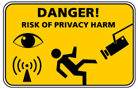 個人のプライバシーが侵害されていることを警告するポスター