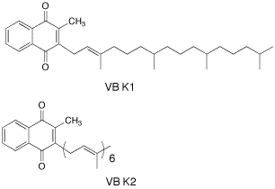 ビタミンKの構造式