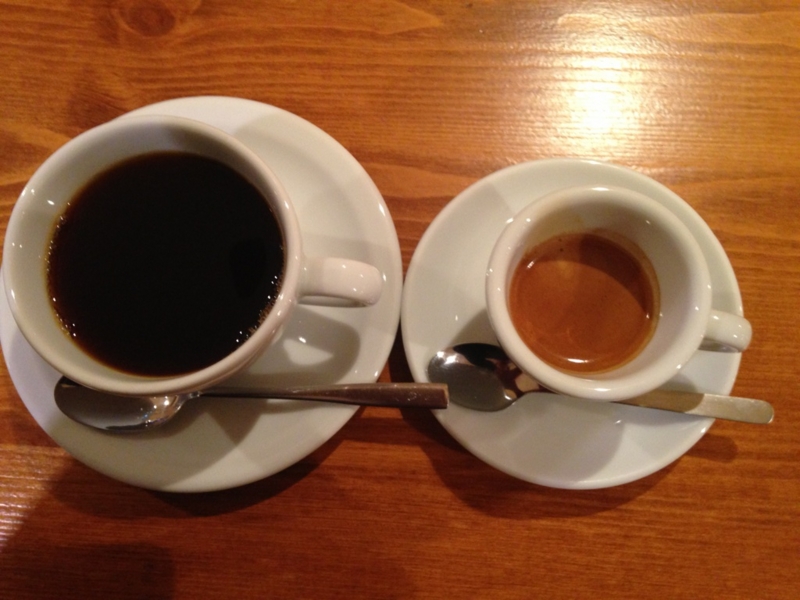 エスプレッソとアメリカンコーヒー