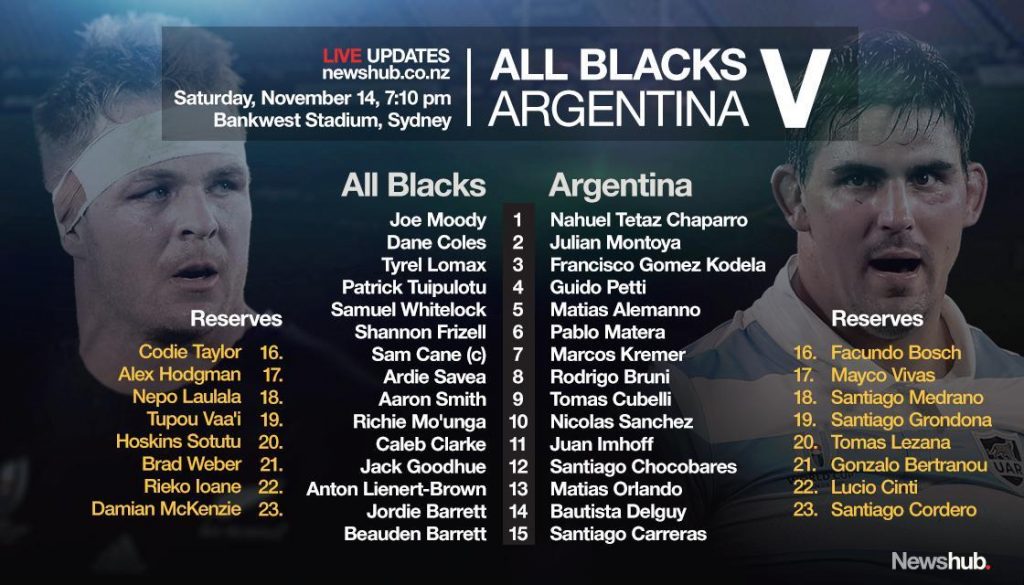 アルゼンチン対オールブラックス戦のポスター