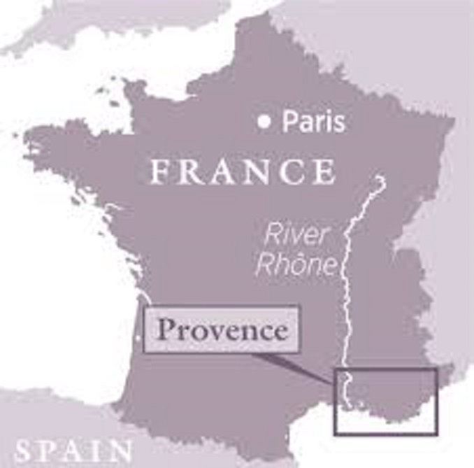 コート・ド・プロヴァンスの位置を示す地図